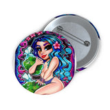 "Pakalolo" Pin Buttons